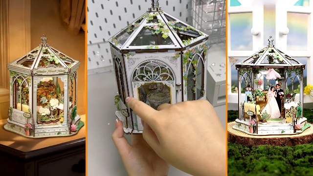 Amazon.com: CUTEBEE DIY Miniature House Kit - 3D Wooden Puzzle